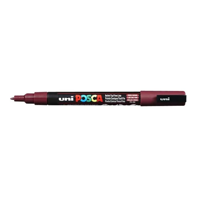 Paintmarker uni posca pc3m f wijnrood | 6 stuks von Posca – Produktfoto