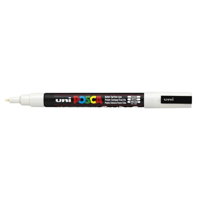 Paintmarker uni posca pc3m f wit | 6 stuks von Posca – Produktfoto