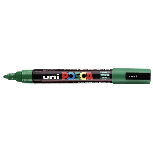 Paintmarker uni posca pc5m m donkergroen | 6 stuks von Posca – Produktfoto