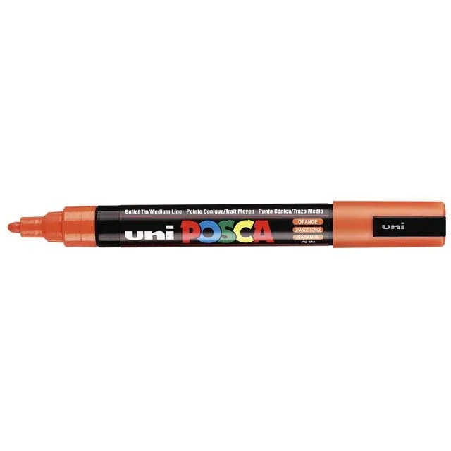 Paintmarker uni posca pc5m m donkeroranje | 6 stuks by Posca – product photo