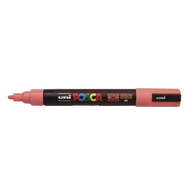 Paintmarker uni posca pc5m m koraal | 6 stuks by Posca – product photo