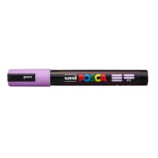Paintmarker uni posca pc5m m lavendel | 6 stuks från Posca – produktbild