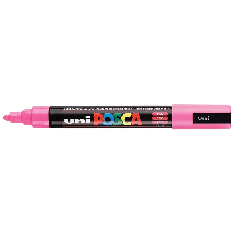 Paintmarker uni posca pc5m m roze | 6 stuks van Posca – productfoto