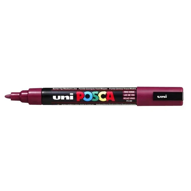 Paintmarker uni posca pc5m m wijnrood | 12 stuks by Posca – product photo