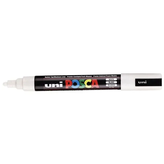 Paintmarker uni posca pc5m m wit | 6 stuks fra Posca – produktbillede