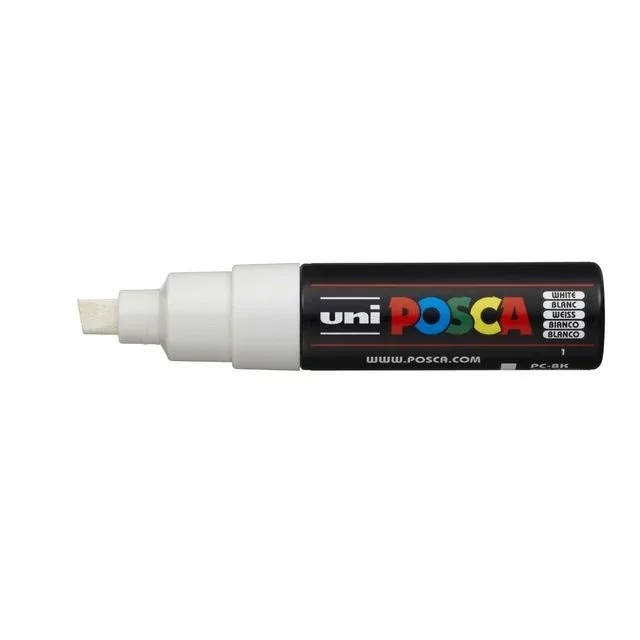 Paintmarker uni posca pc8k b schuin wit | 6 stuks by Posca – product photo