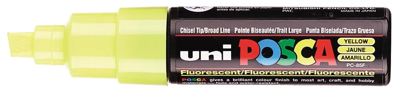 Uni POSCA paintmarker PC-8K, 8 mm, fluo geel by Posca – product photo