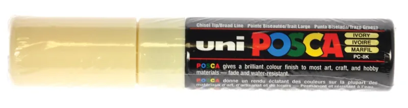 Uni POSCA paintmarker PC-8K, 8 mm, ivoor by Posca – product photo