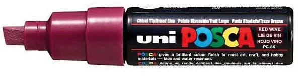 Uni POSCA paintmarker PC-8K, 8 mm, wijnrood by Posca – product photo