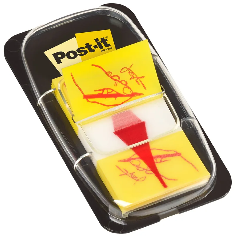 Haftmarker Index Symbol , Ausrufezeichen, , gelb von Post-it – Produktfoto