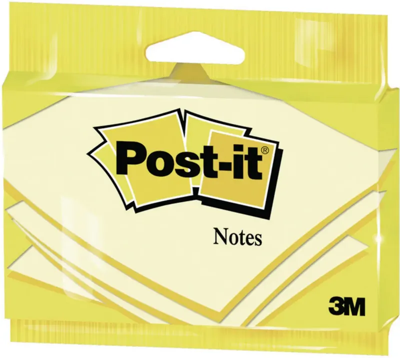 Plaknotitie 7100172279 76 mm x 127 mm Geel 100 vellen van Post-it – productfoto