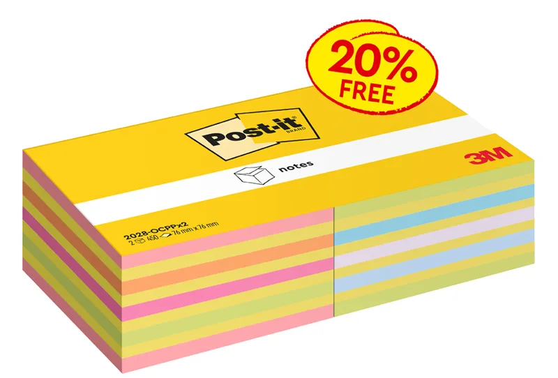 Haftnotiz-Würfel notes, 76 x 76 mm, Promotion von Post-it – Produktfoto