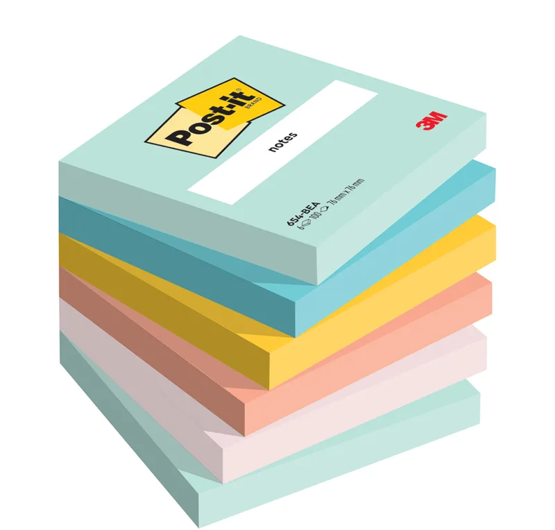 Haftnotizen notes, 51 x 38 mm, Beachside Collection van Post-it – productfoto