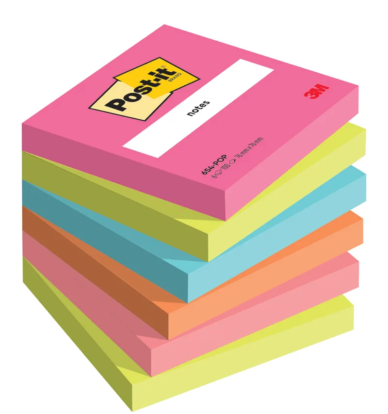 Haftnotizen notes, 76 x 76 mm, Poptimistic von Post-it – Produktfoto