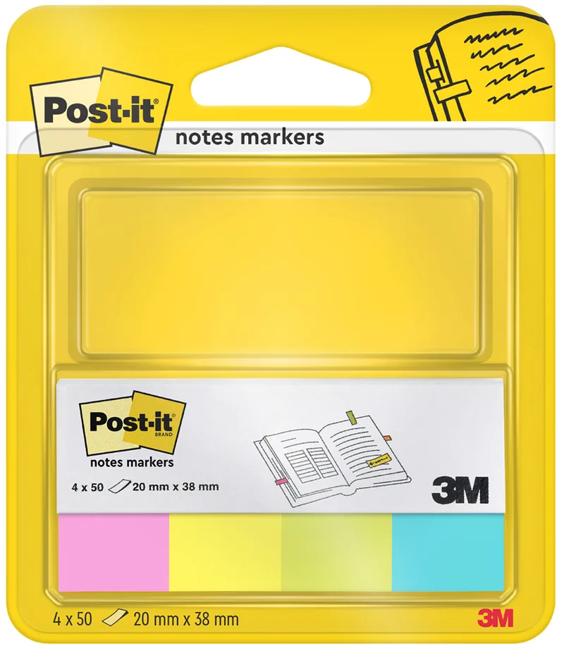 Haftstreifen Page Marker, Papier, kurz, Ultrafarben by Post-it – product photo