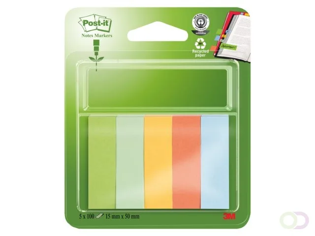 Indextabs 3M Post-it 670/5R papier 5 kleuren by Post-it – product photo
