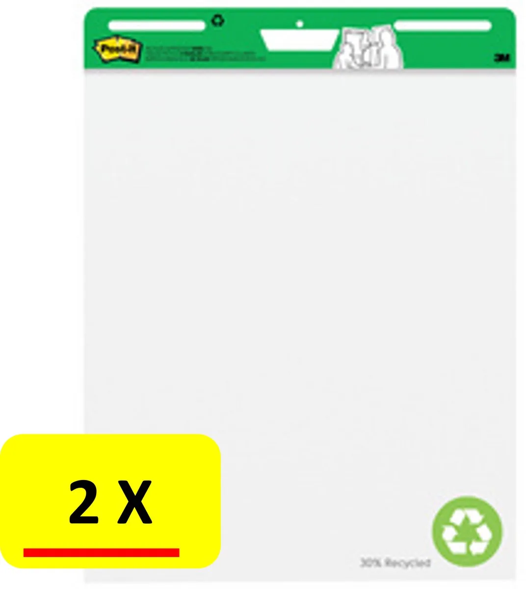 Meeting Charts Block, 635 x 762 mm, wei de Post-it en Blanc – photo produit