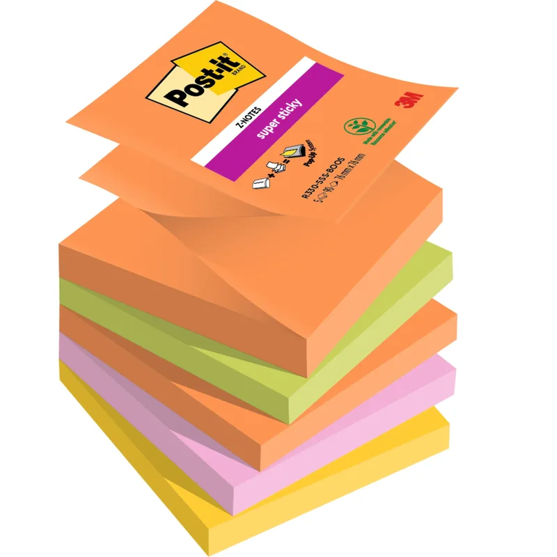 Memoblok post-it z-notes r330 super sticky boost | 12 stuks by Post-it – product photo
