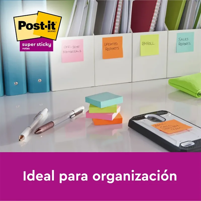 Memoblokdispenser 3M tbv Post-it Z-Note 76x76mm transparant + 12 blok Z-notes by Post-it – product photo 2 of 3