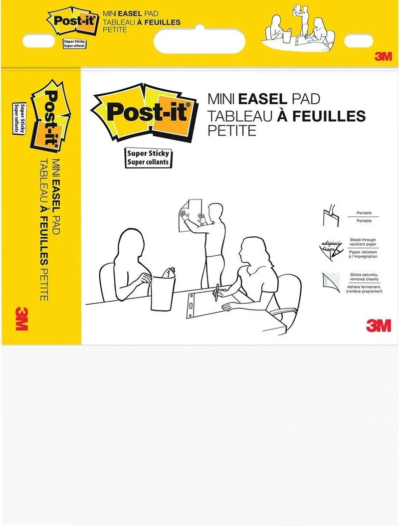 mini meeting chart | ft 45 | 7 cm x 38 | 1 cm van Post-it in Blanco – productfoto