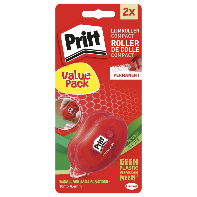 Lijmroller pritt compact permanent duo | 10 stuks by Pritt – product photo
