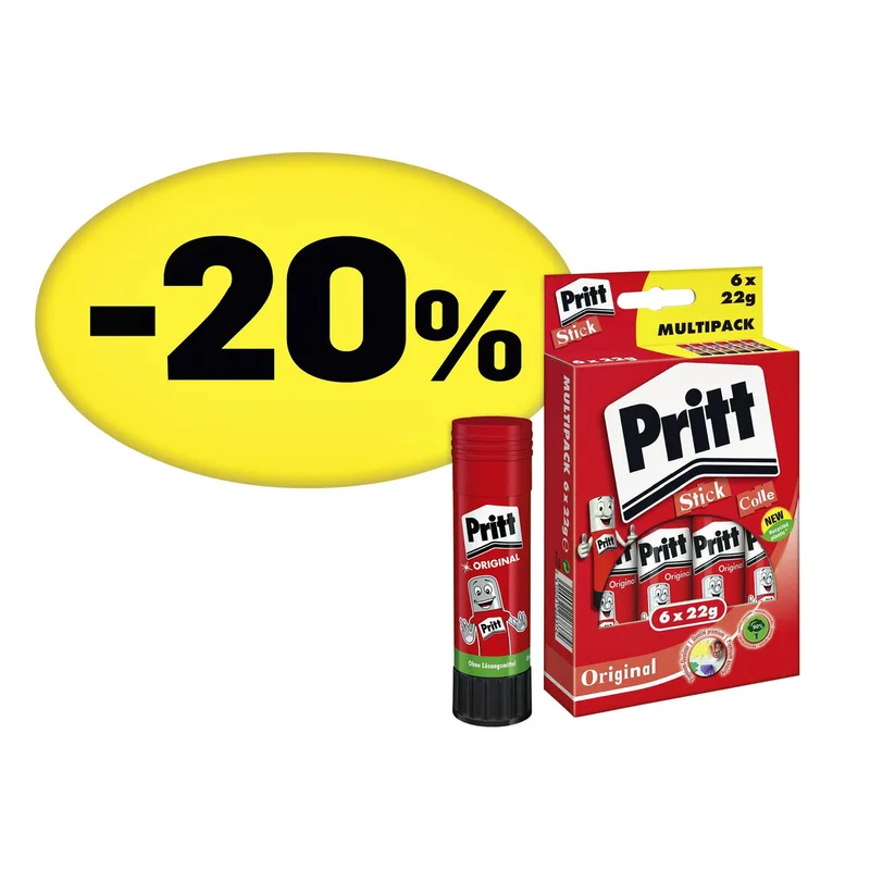 Lijmstift pritt stick original 22gr promopack | 12 stuks by Pritt – product photo