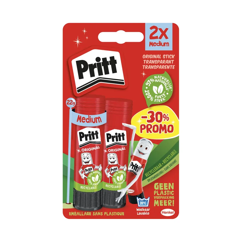 Lijmstift pritt stick original 2x 22gr promo | 12 stuks von Pritt – Produktfoto