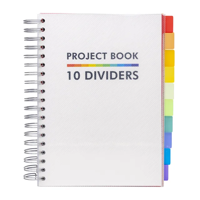 Projectboek Pukka Pad White B5 lijn 10-tabs 400 pagina's 80gr fra Pukka Pad – produktbillede