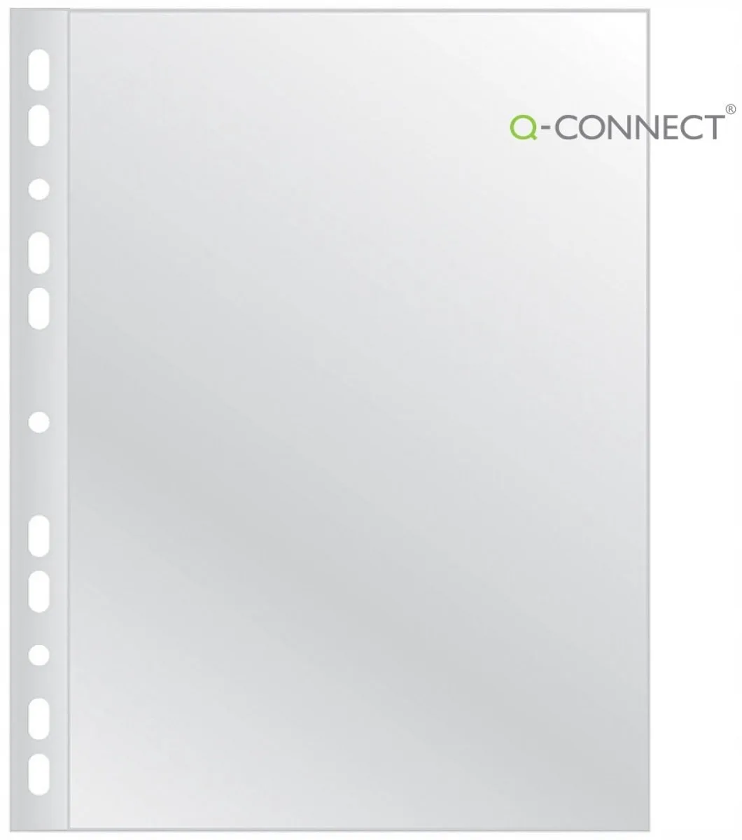 A4 Verbreed Kristalheldere Insteekhoezen (50 stuks) van Q-Connect – productfoto