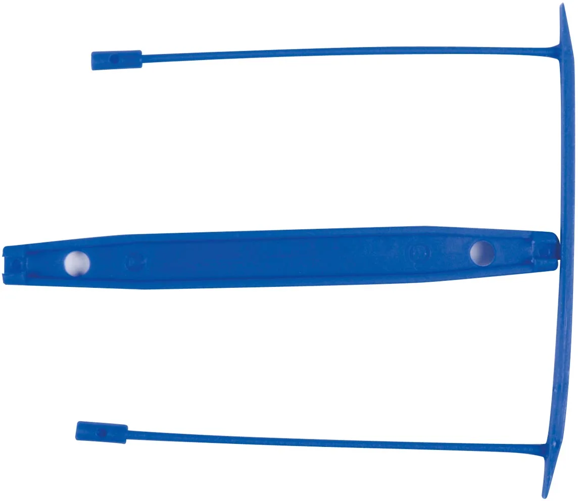 archiefbinder E-clip, doos van 100 stuks, blauw de Q-Connect – photo produit