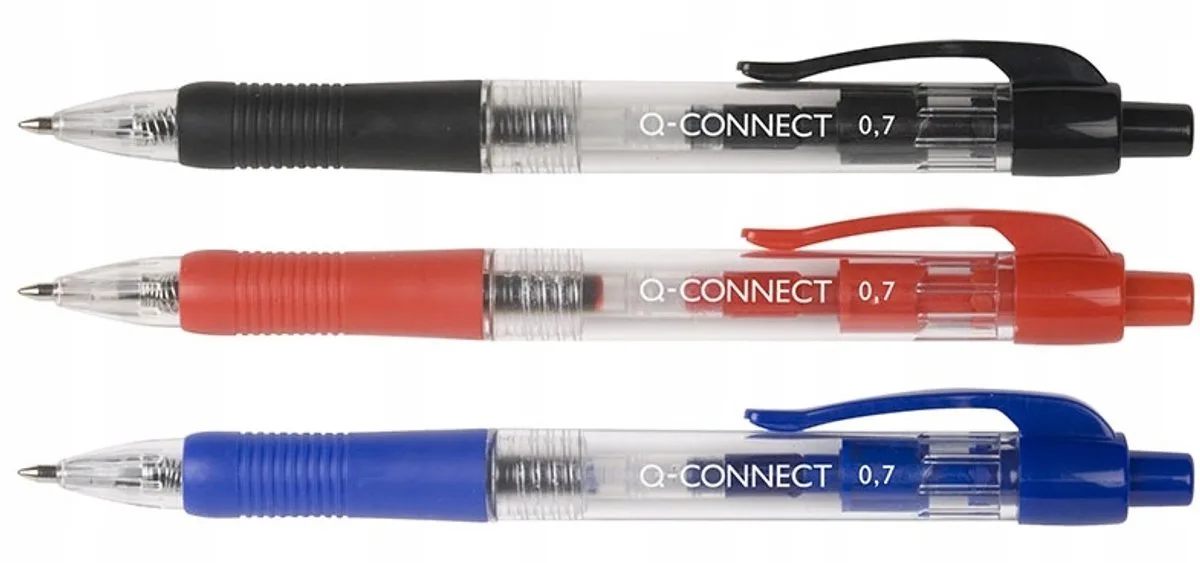 Automatische Pen 0,7 mm från Q-Connect i Svart – produktbild