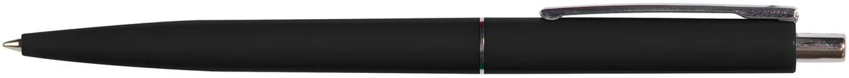 balpen, 0,7 mm, medium punt, metalen clip, zwart, doos van 50 stuks de Q-Connect en Kunststof – photo produit