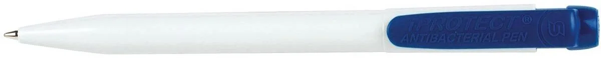 balpen Iprotect, antibacteriëel, 0,7 mm, medium punt de Q-Connect en Bleu – photo produit