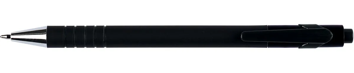 balpen Lambda, 0,5 mm, medium punt, zwart fra Q-Connect – produktbillede