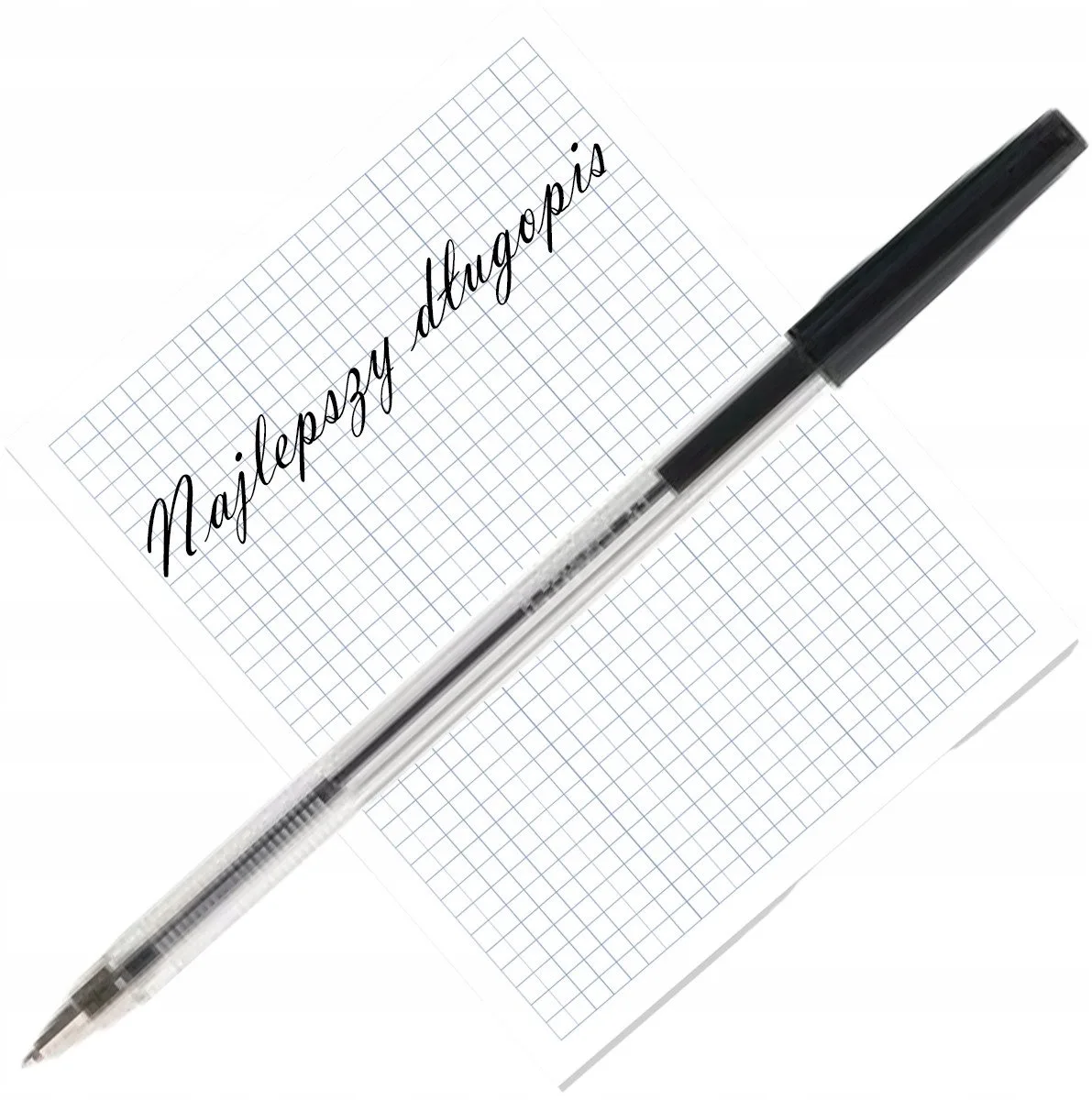 balpen, met dop, 0,7 mm, medium punt, zwart, Doos van 20 de Q-Connect en N – photo produit