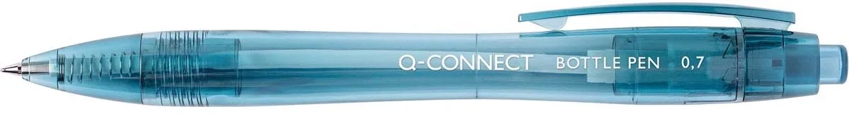 balpen Recycling PET, 0,7 mm, medium punt de Q-Connect en Bleu – photo produit