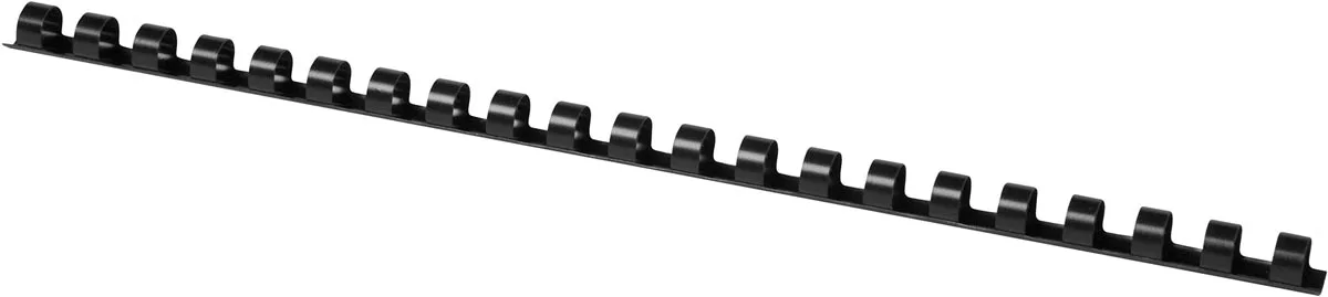 bindrug 10mm 21 rings 100 stuks zwart van Q-Connect – productfoto
