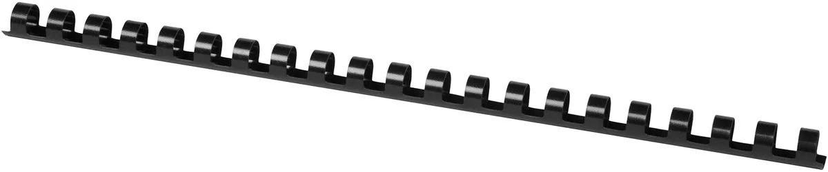 bindrug 12mm 21 rings 100 stuks zwart från Q-Connect – produktbild