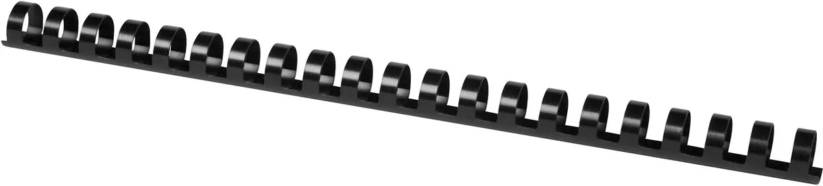 bindrug 16mm 21 rings 50 stuks zwart fra Q-Connect – produktbillede