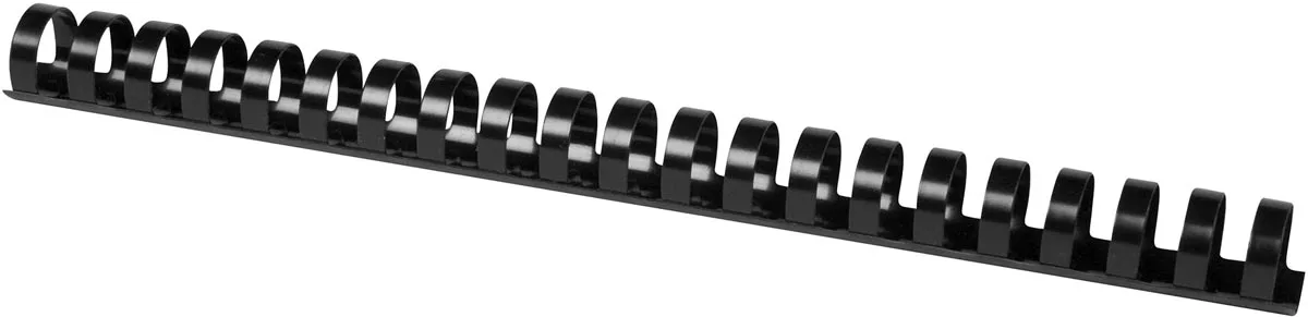 bindrug 22mm 21 rings 50 stuks zwart fra Q-Connect – produktbillede
