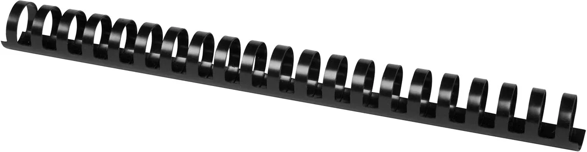 bindrug 25mm 21 rings 50 stuks zwart från Q-Connect – produktbild