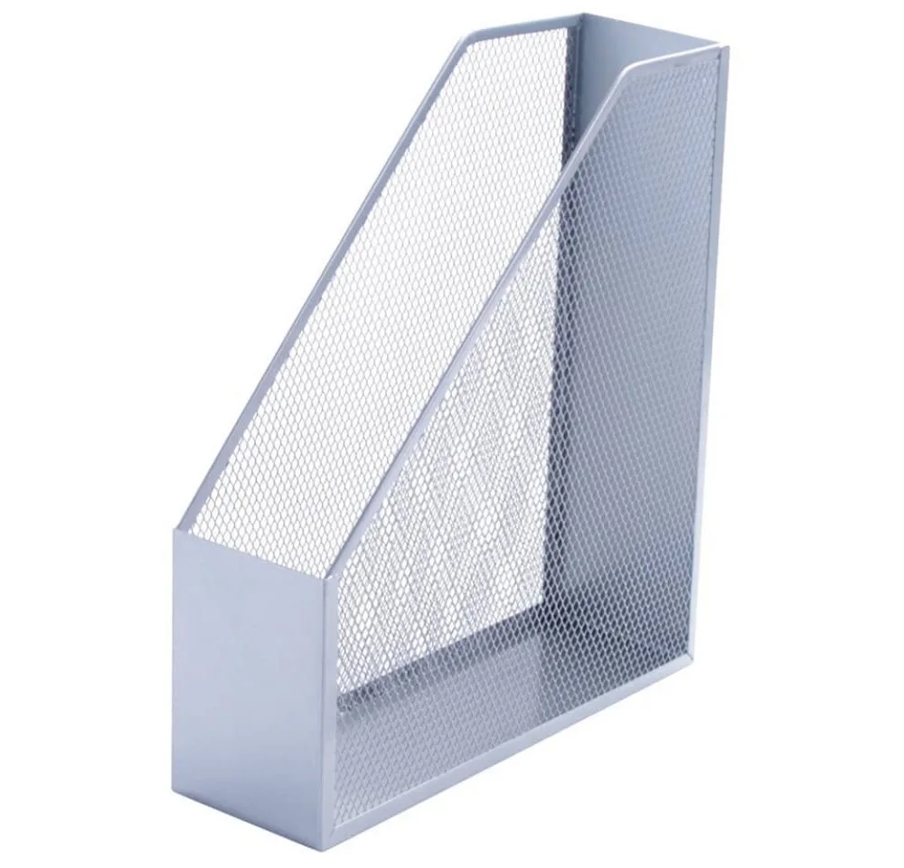 Buchstütze Stehsammler Metall silber (1 St) fra Q-Connect – produktbillede