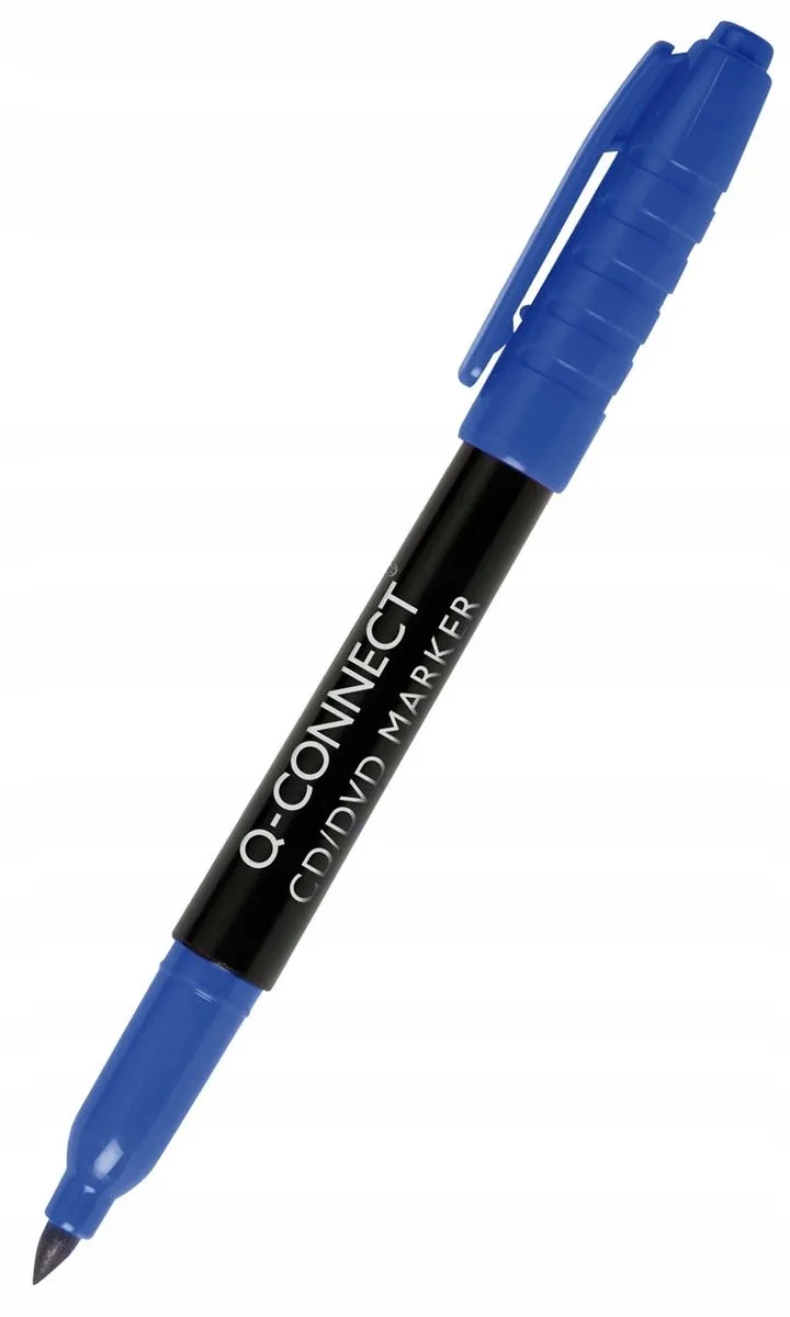 CD/DVD-marker, 1 mm lengte, 10 stuks från Q-Connect i Blå – produktbild