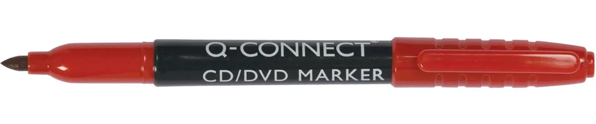 CD-DVD marker, fijn, rood von Q-Connect – Produktfoto
