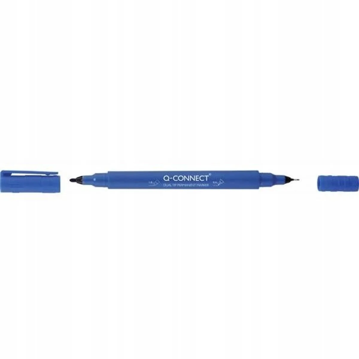 Dubbelzijdige CD/DVD Marker - 0,4 mm & 1 mm van Q-Connect in Blauw – productfoto
