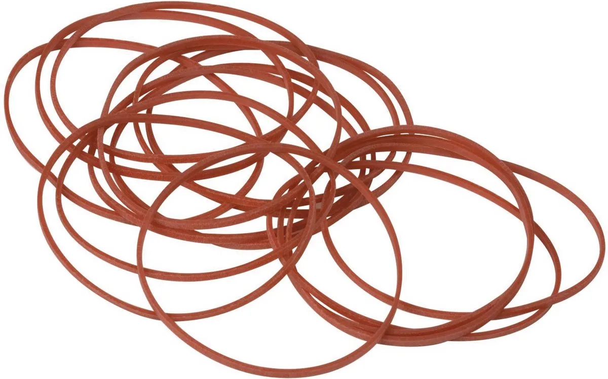 elastieken, breedte 1,5 mm, lengte 80 mm, 100g, rood 100 stuks de Q-Connect – photo produit