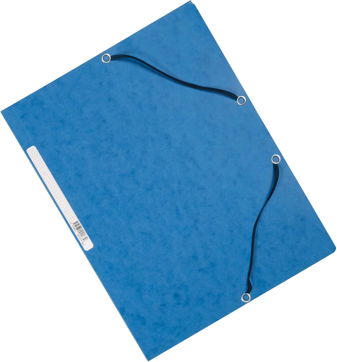 elastomap, A4, 3 kleppen en elastieken, karton, blauw von Q-Connect – Produktfoto