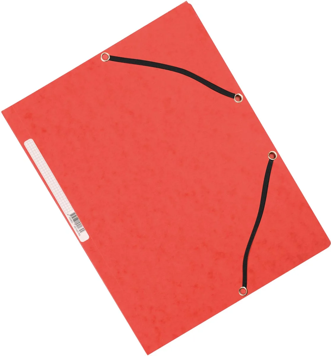 elastomap, A4, 3 kleppen en elastieken, karton, rood van Q-Connect – productfoto