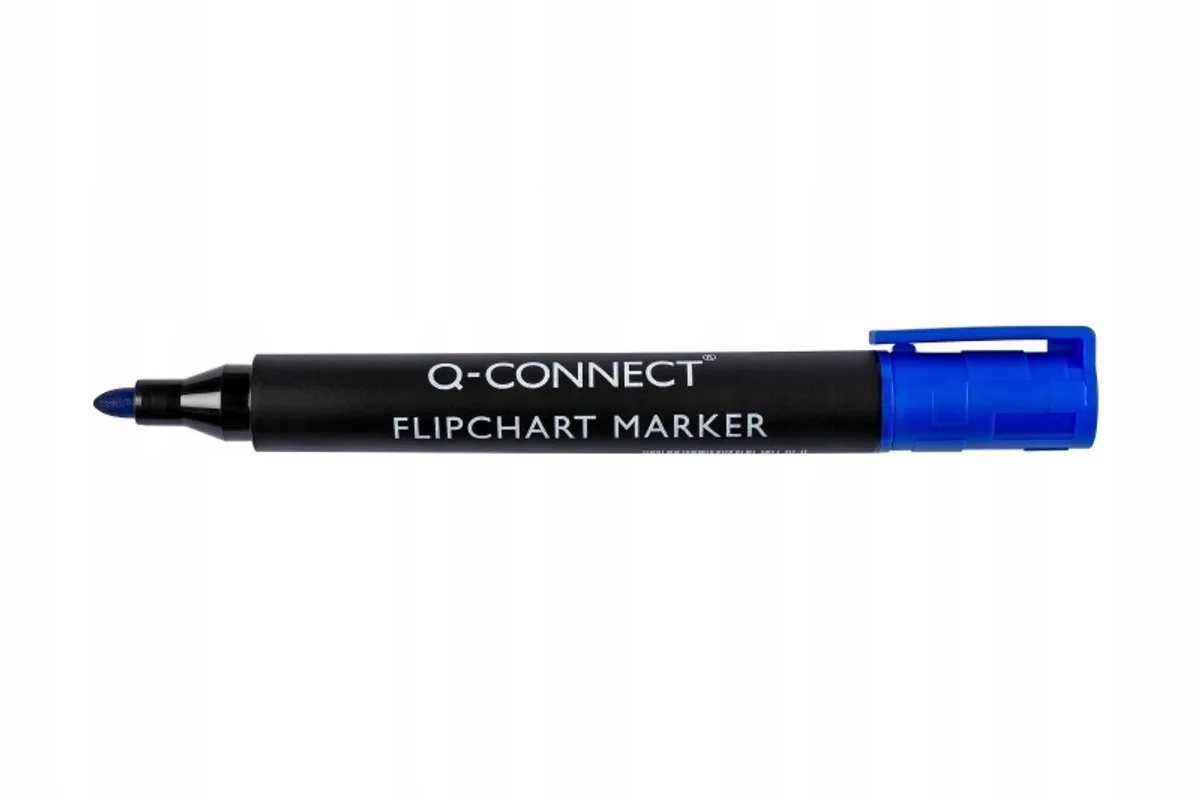 Flipchart Marker, Rond, 2-3mm van Q-Connect in Blauw – productfoto