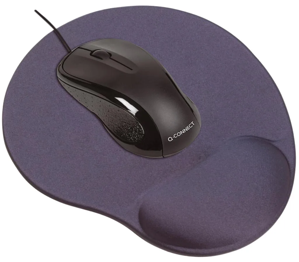gel muismat met polssteun, grijs by Q-Connect – product photo